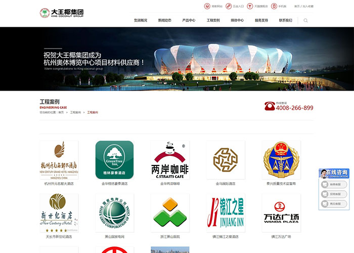 盛世傳媒-大椰王集團網站建設_高端網站制作_網頁設計_SEO優化推廣